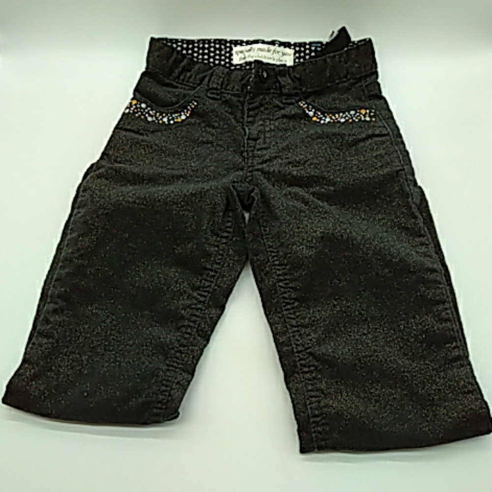 Children's Place Girls black sparkle jeans